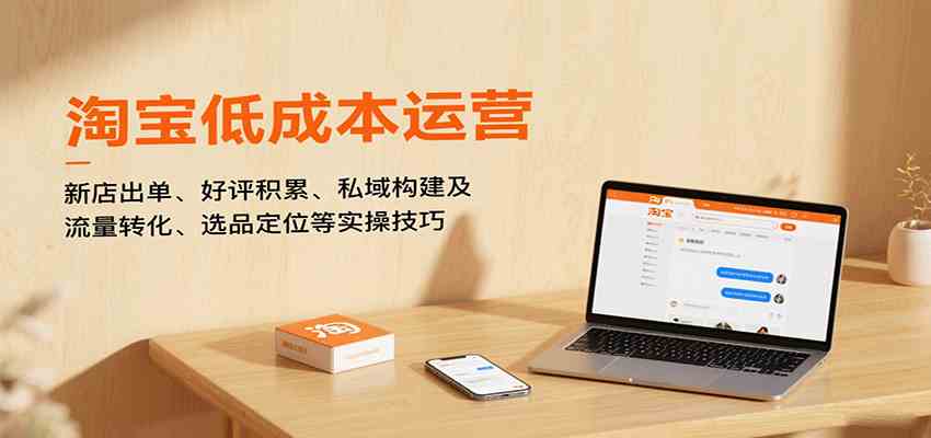 淘宝低成本运营，新店出单、好评积累、私域构建及流量转化、选品定位等实操技巧-雪白的乌云