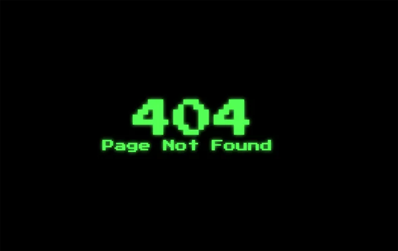 HTML黑色大气绿色发光字404错误页模板-雪白的乌云
