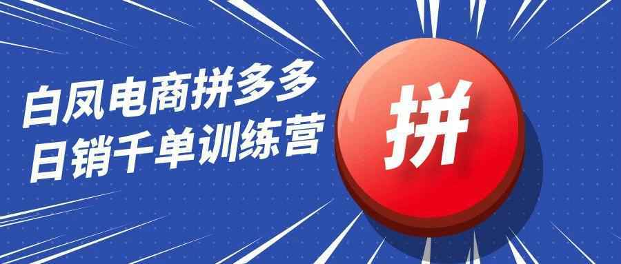 白凤电商拼多多日销千单训练营-雪白的乌云