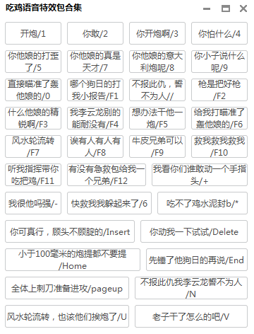 李云龙吃鸡语音特效包合集工具-雪白的乌云