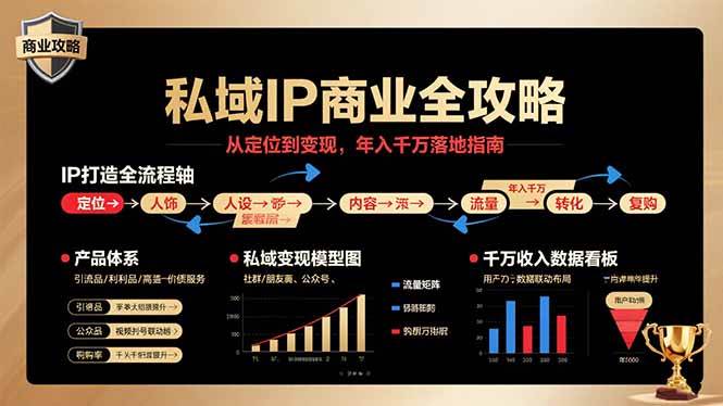 （15858期）私域IP商业全攻略，从定位到变现，年入千万落地指南-雪白的乌云