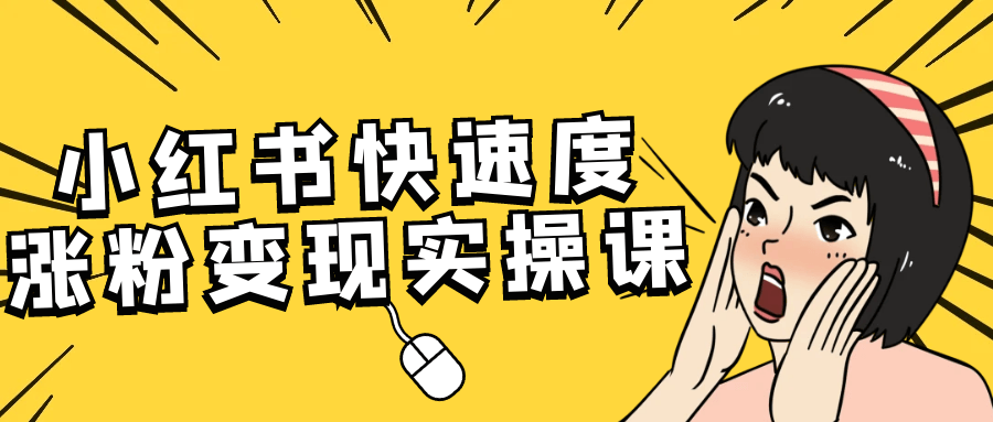 小红书快速度涨粉变现实操课-雪白的乌云